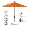 Amauri Outdoor Living 9ft Round Push TILT Market Umbrella with Black Sapphire Frame (Fabric: Sunbrella Tuscan) 71213-106-CS21304
